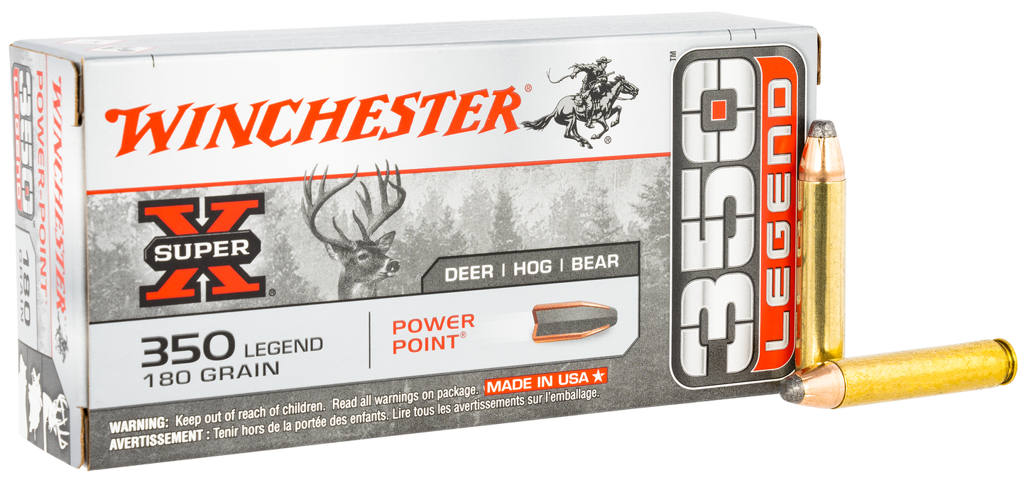 Winchester Ammo Super X, Win X3501         350leg 180 Pp              20/10