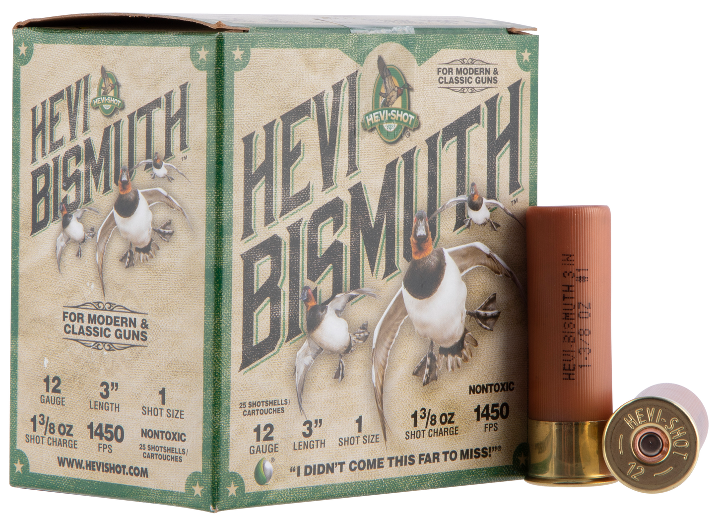 Hevishot Hevi-bismuth, Hevi Hs14001 Bismuth Wf   12 3in   1  13/8  25/10