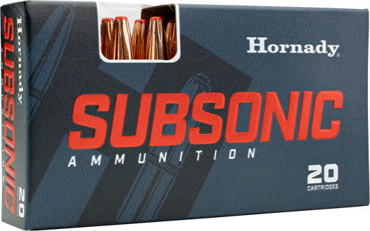 Hornady Subsonic, Horn 90287  Subsonic 9mm   147 Xtp           25/10