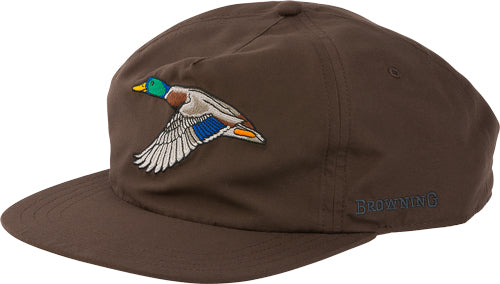 Browning Cap Homestead Unstrcd - Flat Brim Brown Duck Logo*