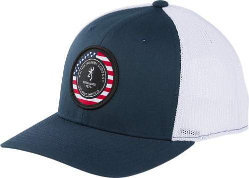 Browning Cap Freedom 110 Mesh - Back Circle Patch Navy/white*