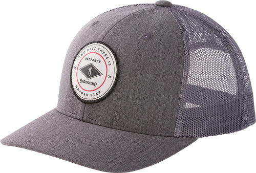 Browning Cap Mogul Gray - Circle Patch Snapback Adj