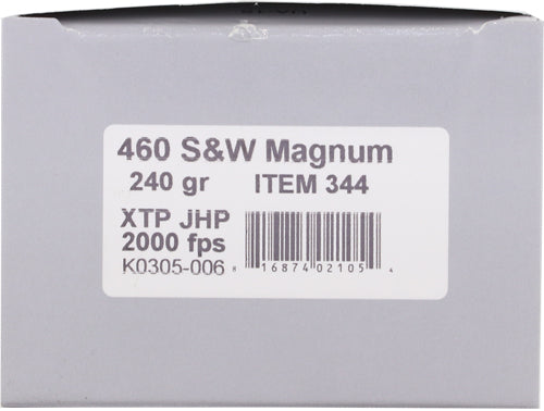 Underwood 460s&w Mag 240gr - Xtp Jhp 20bx/10cs