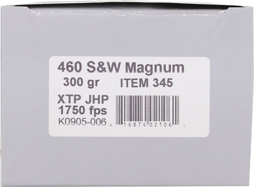 Underwood 460s&w Mag 300gr - Xtp Jhp 20bx/10cs