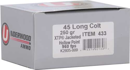 Underwood 45 Colt 250gr - Xtp Jhp 20rd 10bx/cs