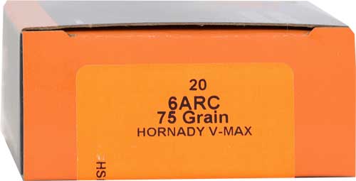 Hsm 6mm Arc 75gr Hornady Vmax - 20rd 25bx/cs