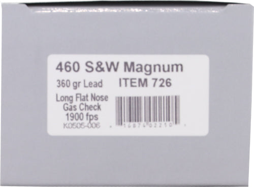 Underwood 460s&w 360gr - Flat Nose 20rd 10bx/cs