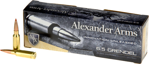 Alexander 6.5 Grendel 129gr - Hornady Sst 20rd 10bx/cs