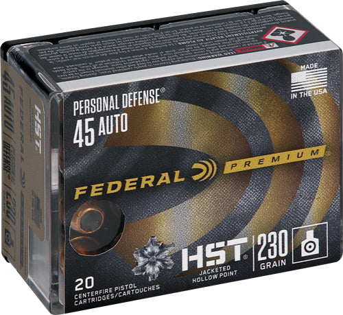 Federal Premium 45acp 230gr - Hst Jhp 20rd 10bx/cs