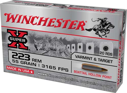 Winchester Super-x 223rem - 55gr Bthp 20rd 25bx/cs