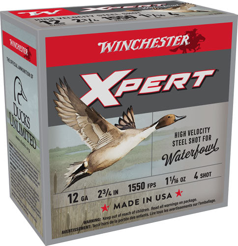 Win Ammo Xpert Steel 12ga. - 2.75" 1550fps. 1-1/16oz.#4