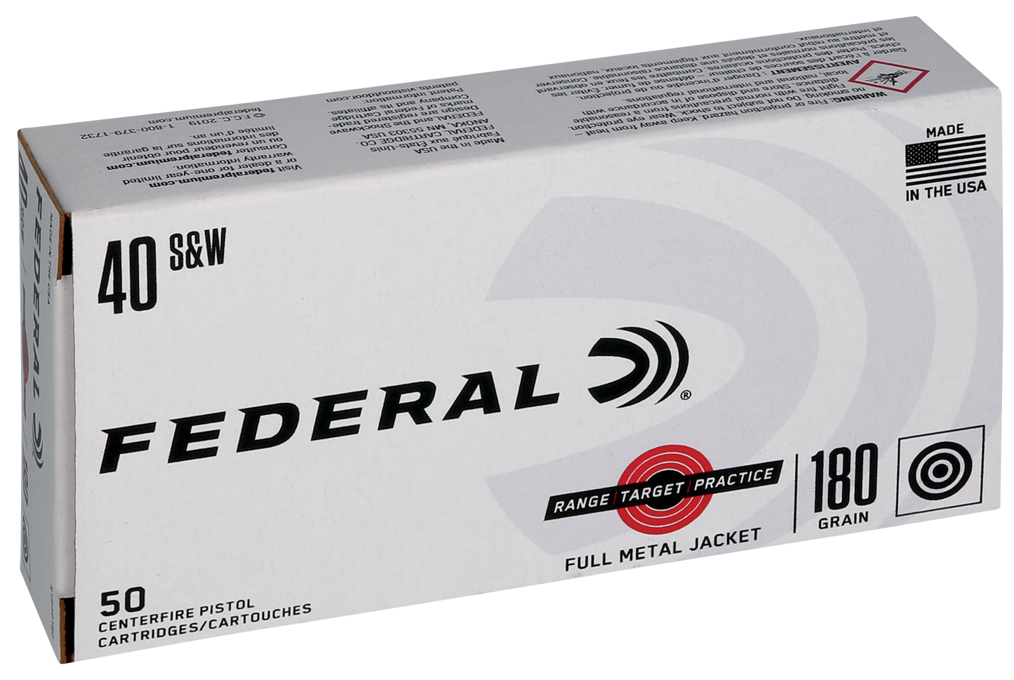 Federal Range And Target, Fed Rtp40180    40         180 Fmj  Rngtrt   50-20