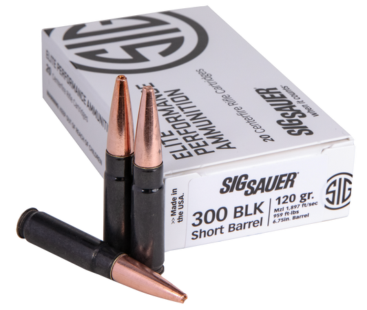 Sig Sauer Elite Copper Duty, Sig E300h1sbr-20 300bo    120 Sld Cop        20/10