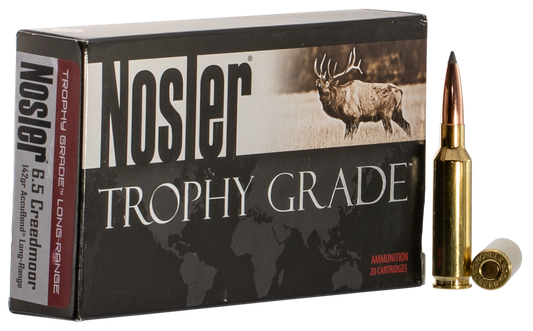 Nosler Trophy Grade, Nos 60105 Trophy 6.5 Crd  142 Acu Lr         20/10