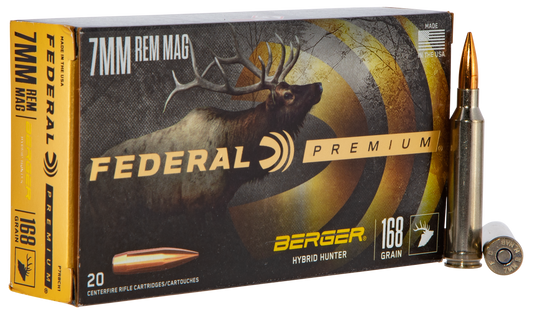 Federal Premium, Fed P7rbch1        7mm Mg  168 Berg Hyhnt    20/10