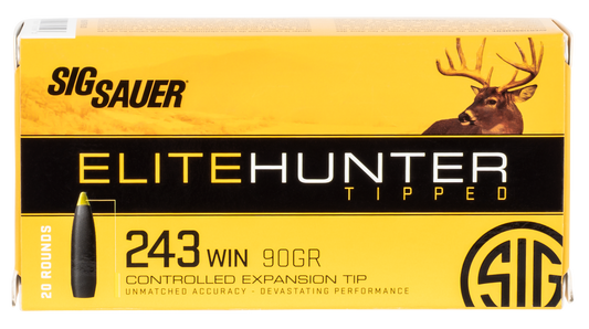 Sig Sauer Elite Hunter Tipped, Sig E243th2-20   243       90 Elite Hnt      20/10