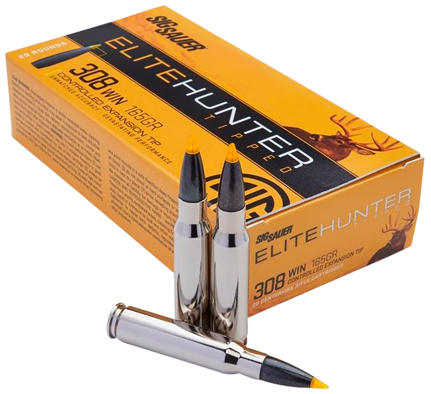 Sig Sauer Elite Hunter Tipped, Sig E308th2-20   308      165 Elite Hnt      20/10