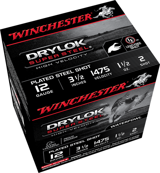 Winchester Ammo Drylock Super Steel, Win Ssh12lh2   Supreme Hv    Stl 1 1/2 3in   25/10