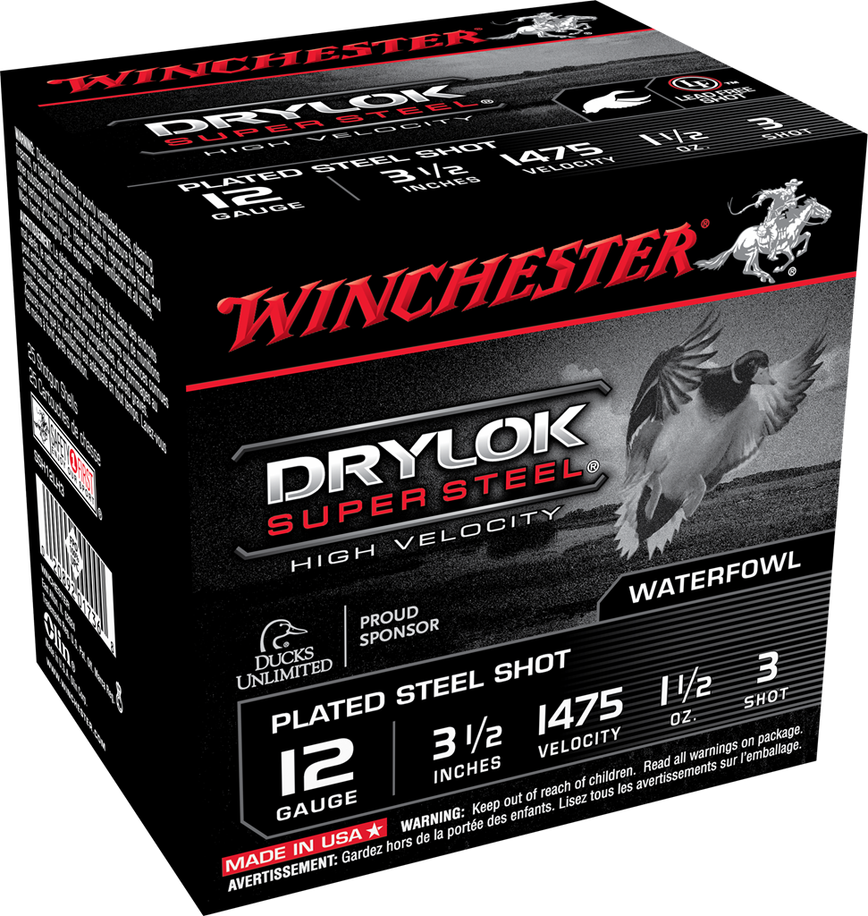 Winchester Ammo Drylock Super Steel, Win Ssh12lh3   Supreme Hv    Stl 1 1/2 3in   25/10