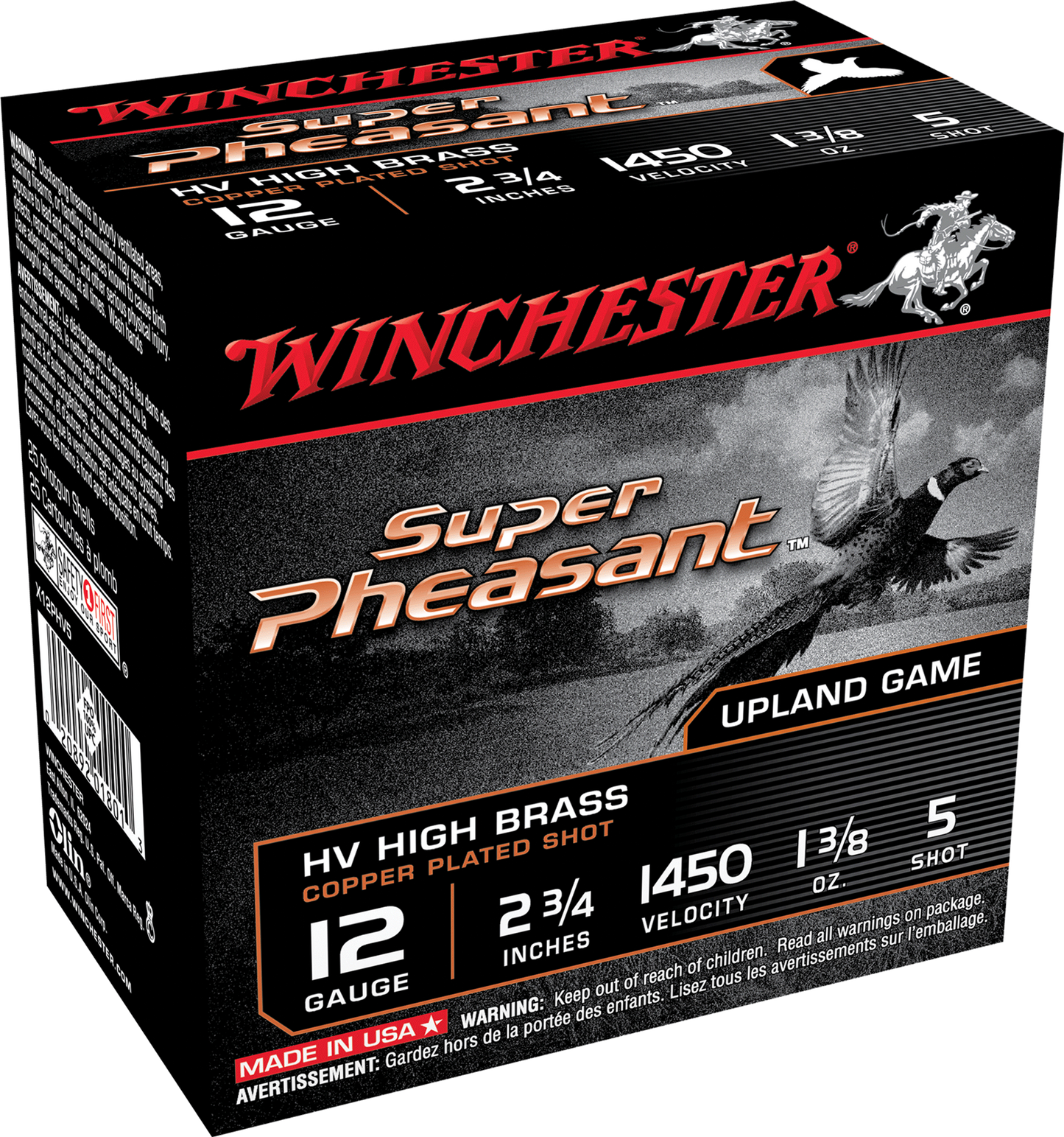 Winchester Ammo Super Pheasant, Win X12phv5 Sup Phsnt 1 3-8                  25-10