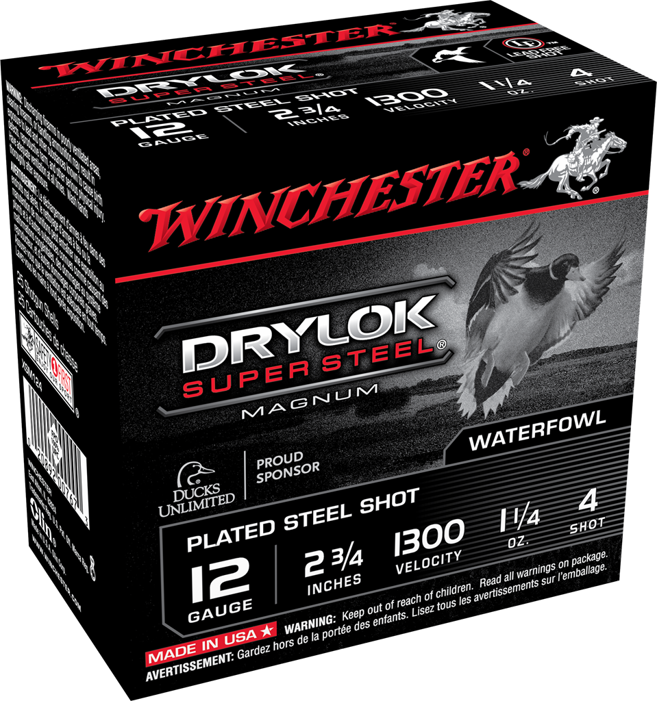 Winchester Ammo Drylock Super Steel, Win Xsm124     2mag    11/4  Stl             25/10