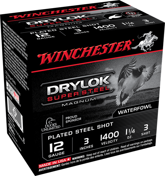 Winchester Ammo Drylock Super Steel, Win Xsv1233    3mag    11/4  Stl             25/10