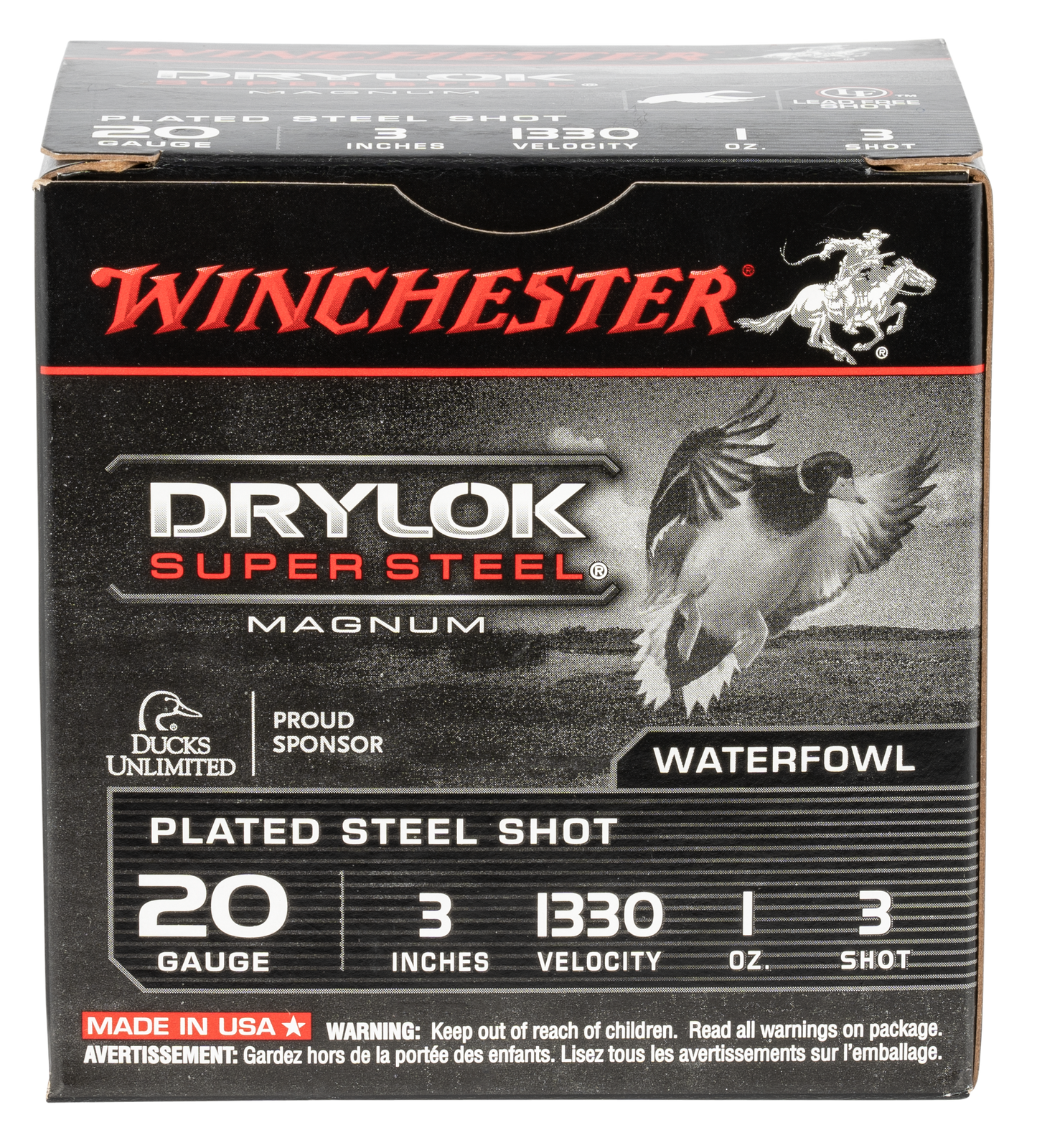 Winchester Ammo Drylock Super Steel, Win Xsm2033    3mag     1oz  Stl             25/10