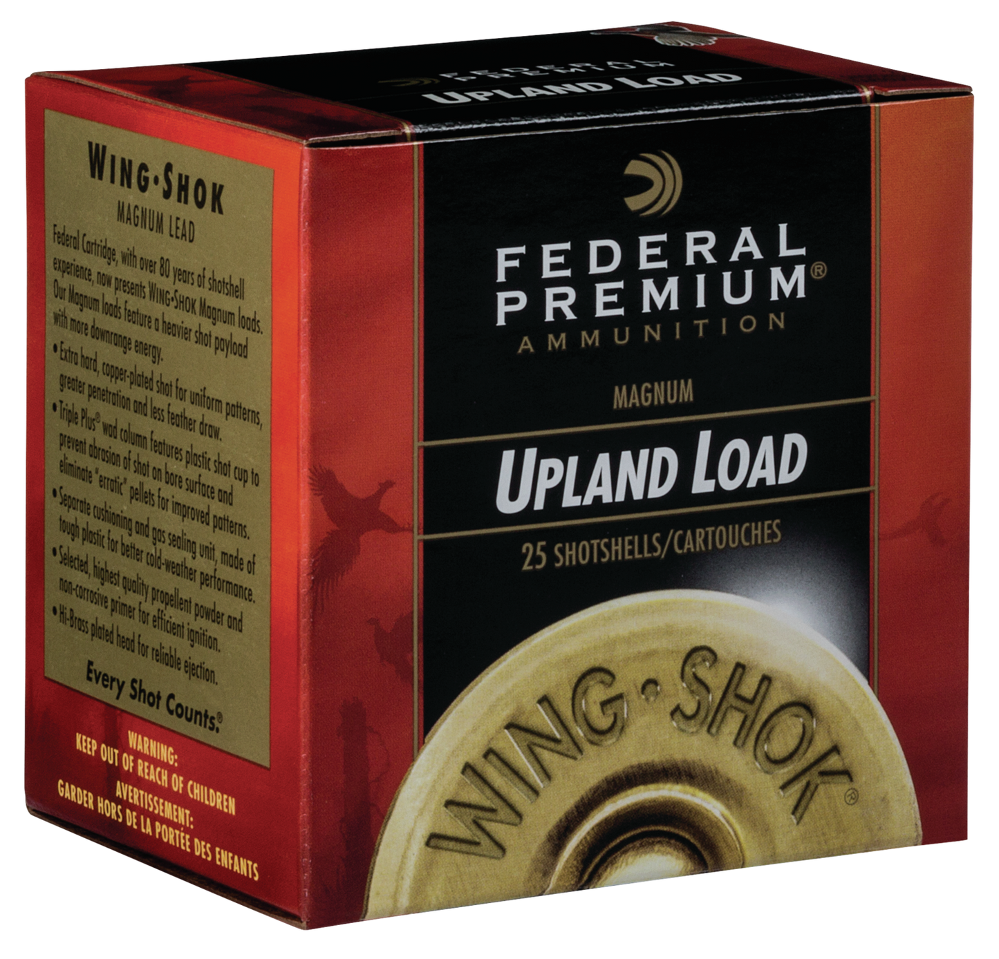 Federal Premium Upland, Fed P2586     Wngshk     20 3in 11/4         25/10