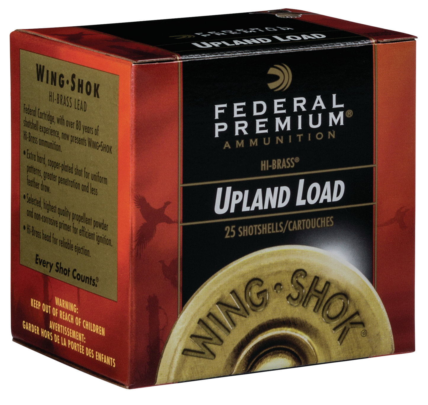 Federal Premium Upland, Fed P2836     Wngshk     28 Hv  3/4          25/10