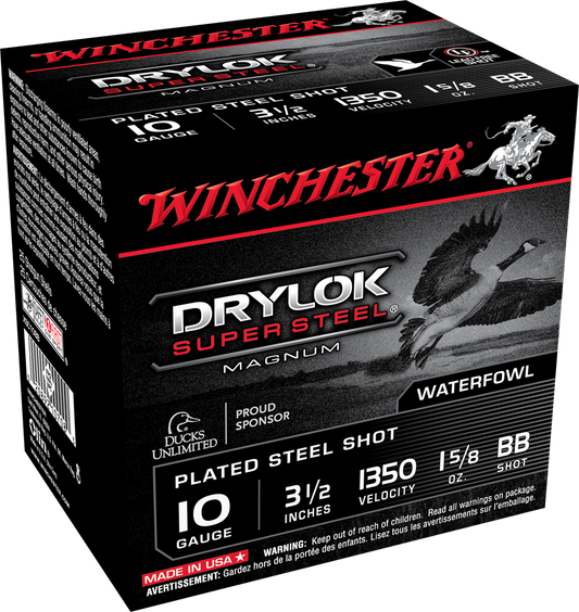 Winchester Ammo Drylock Super Steel, Win Xsc10bb    Plated    3.5 Stl             25/10