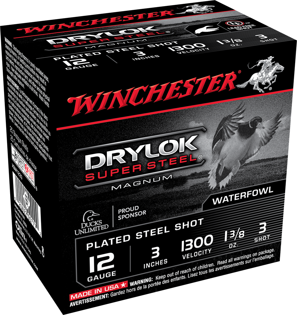 Winchester Ammo Drylock Super Steel, Win Xsm1233    3mag    13/8  Stl             25/10