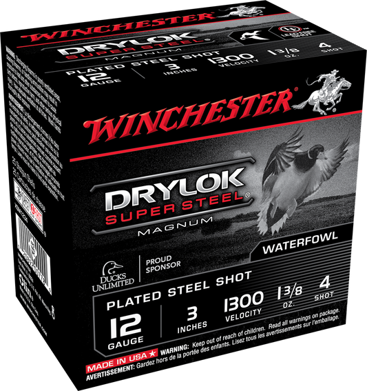 Winchester Ammo Drylock Super Steel, Win Xsm1234    3mag    13/8  Stl             25/10