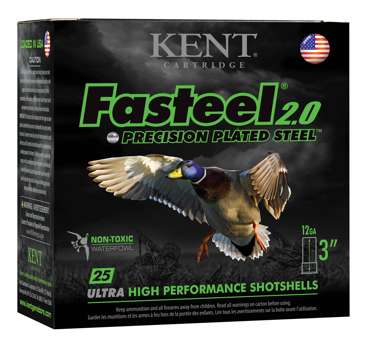 Kent Cartridge Fasteel 2.0, Kent K123fs36bb   3in 11/4   Faststl 2.0     25/10