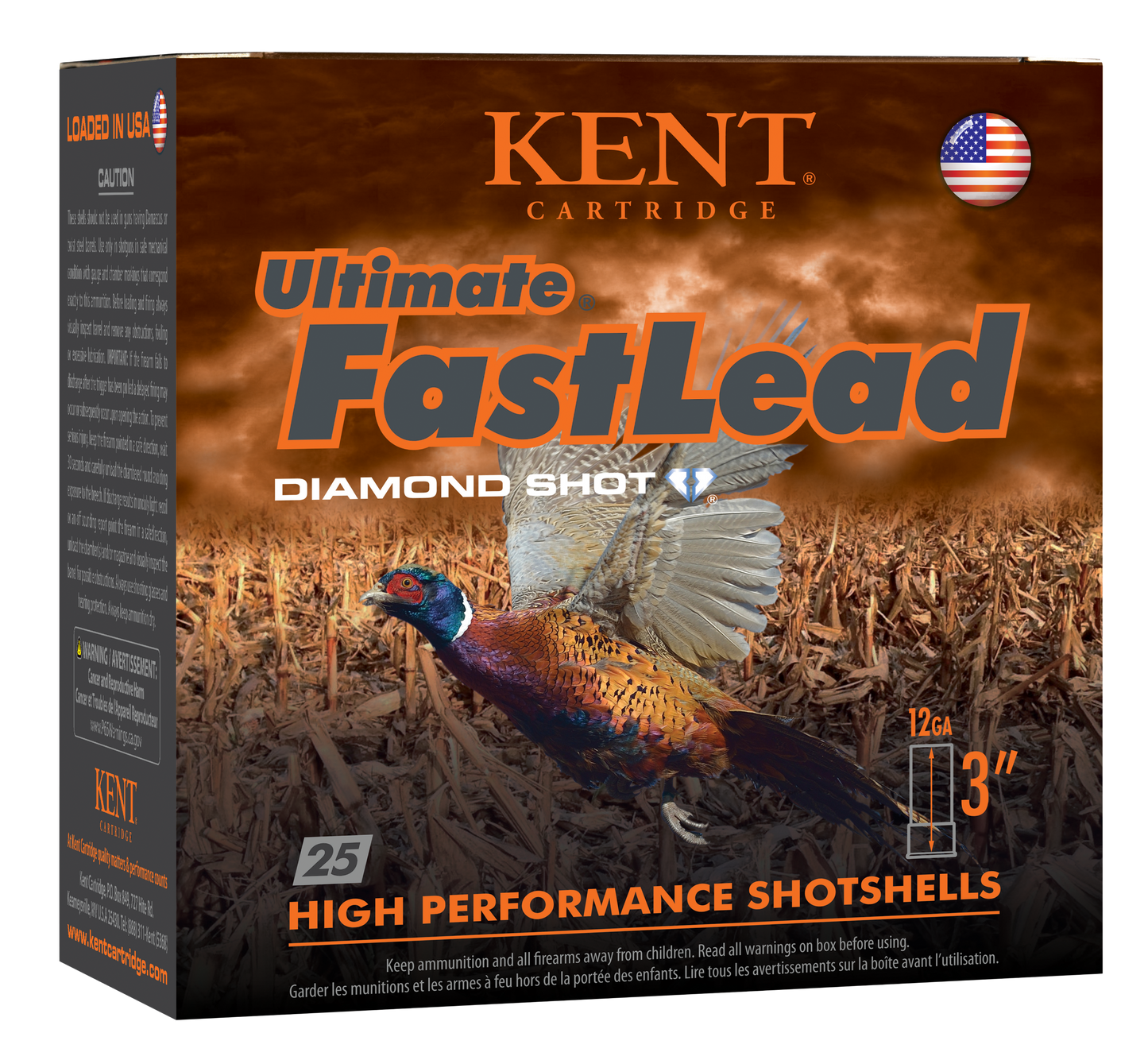 Kent Cartridge Ultimate Fast Lead, Kent K123ufl504   3in 13/4  Ult Fast Ld      25/10