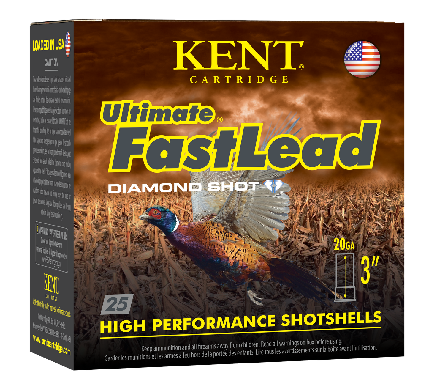 Kent Cartridge Ultimate Fast Lead, Kent K203ufl365   3in  11/4 Ult Fast Ld      25/10