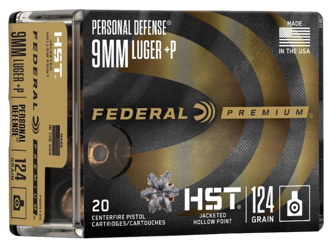 Federal Premium, Fed P9hst3s      9mmlg     124 Hst Jhp       20-10