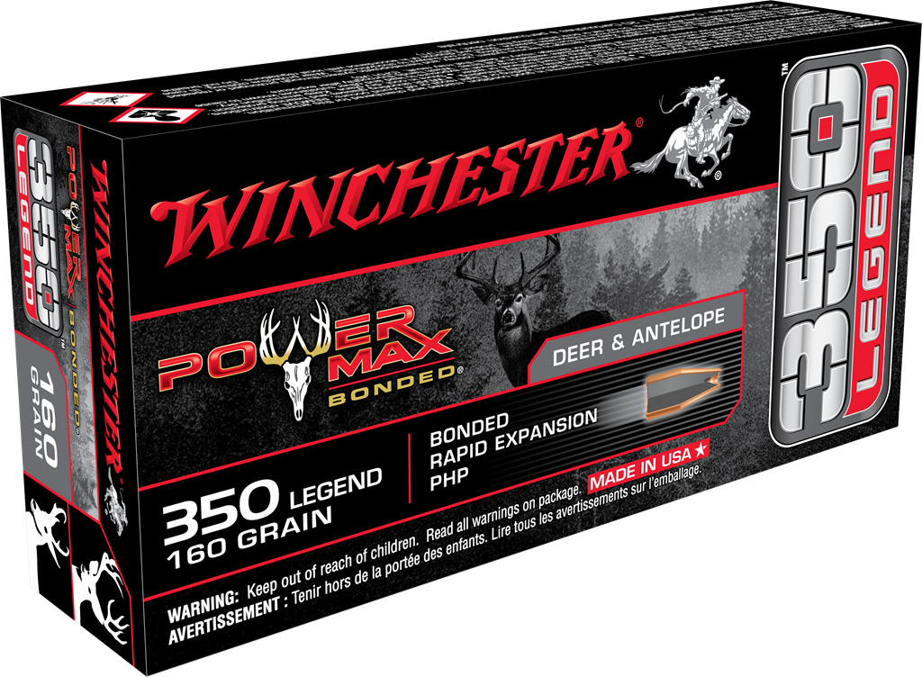 Winchester Ammo Power Max Bonded, Win X3501bp       350leg 160 Pmb             20/10