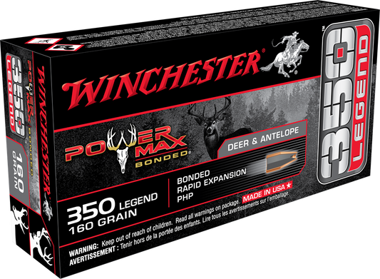 Winchester Ammo Power Max Bonded, Win X3501bp       350leg 160 Pmb             20/10