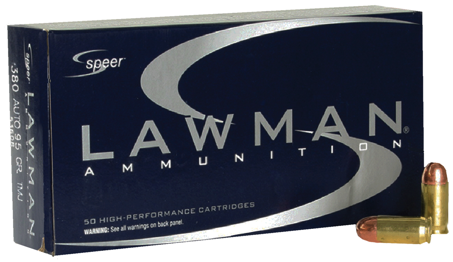 Speer Ammo Lawman, Speer 53608 Lawman 380      95 Fmj           50-20