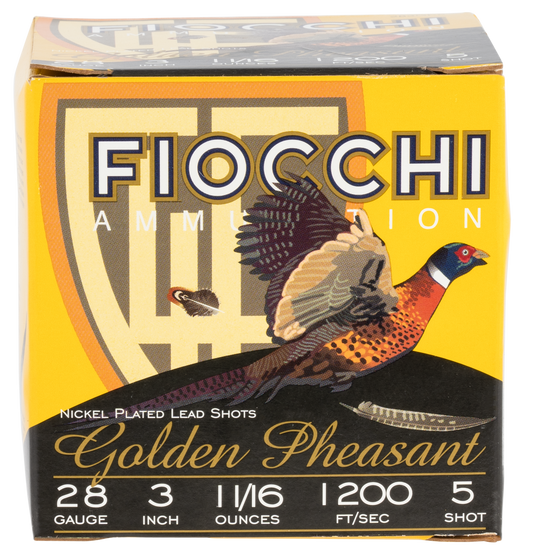 Fiocchi Golden Pheasant, Fio 283gp5    Gld Ph/trk    11/16 3in        25/10