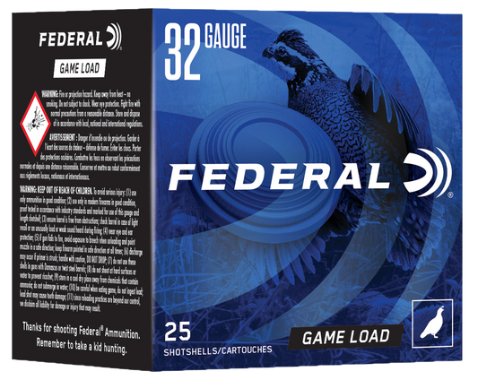 Federal Game Load, Fed N1328     Gmshk Fld  32ga 2.5  1-2oz     25-10