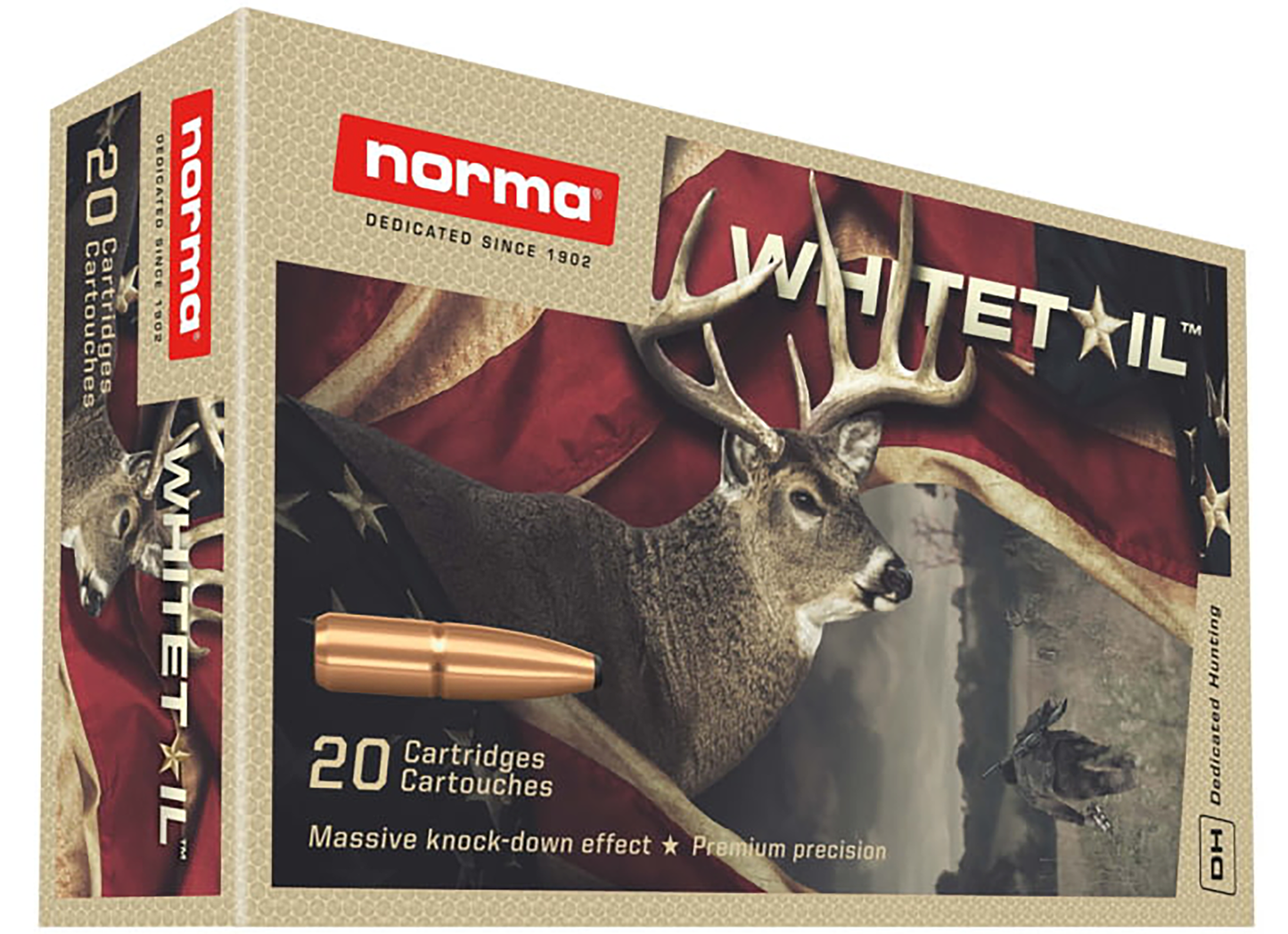 Norma Ammunition (ruag) Whitetail, Norma 20166492 6.5 Cm 140gr Psp Whitetail    20/10