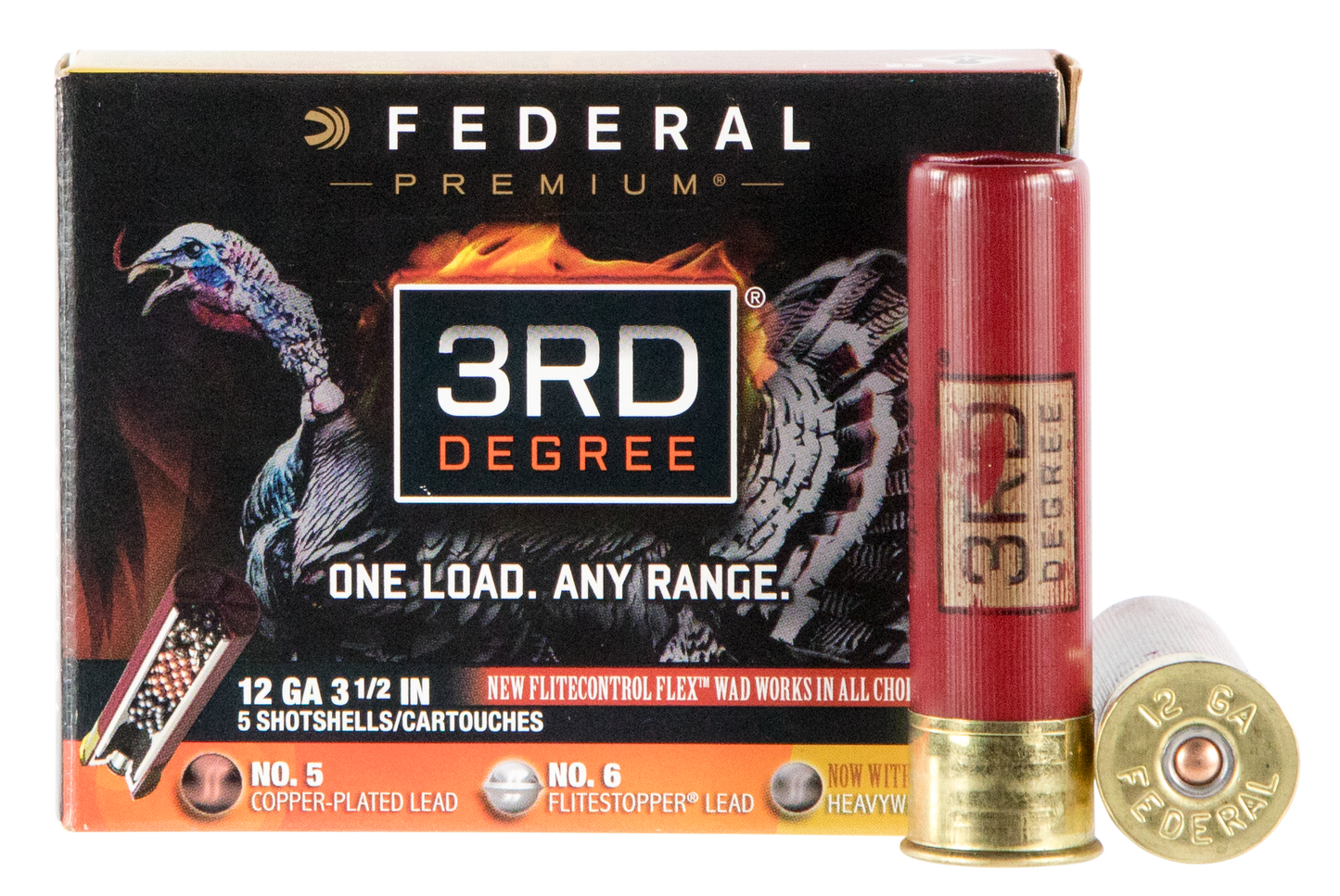 Federal 3rd Degree, Fed Ptdx139567   3rd Dg  12 3.5 2oz   Tky     5/50