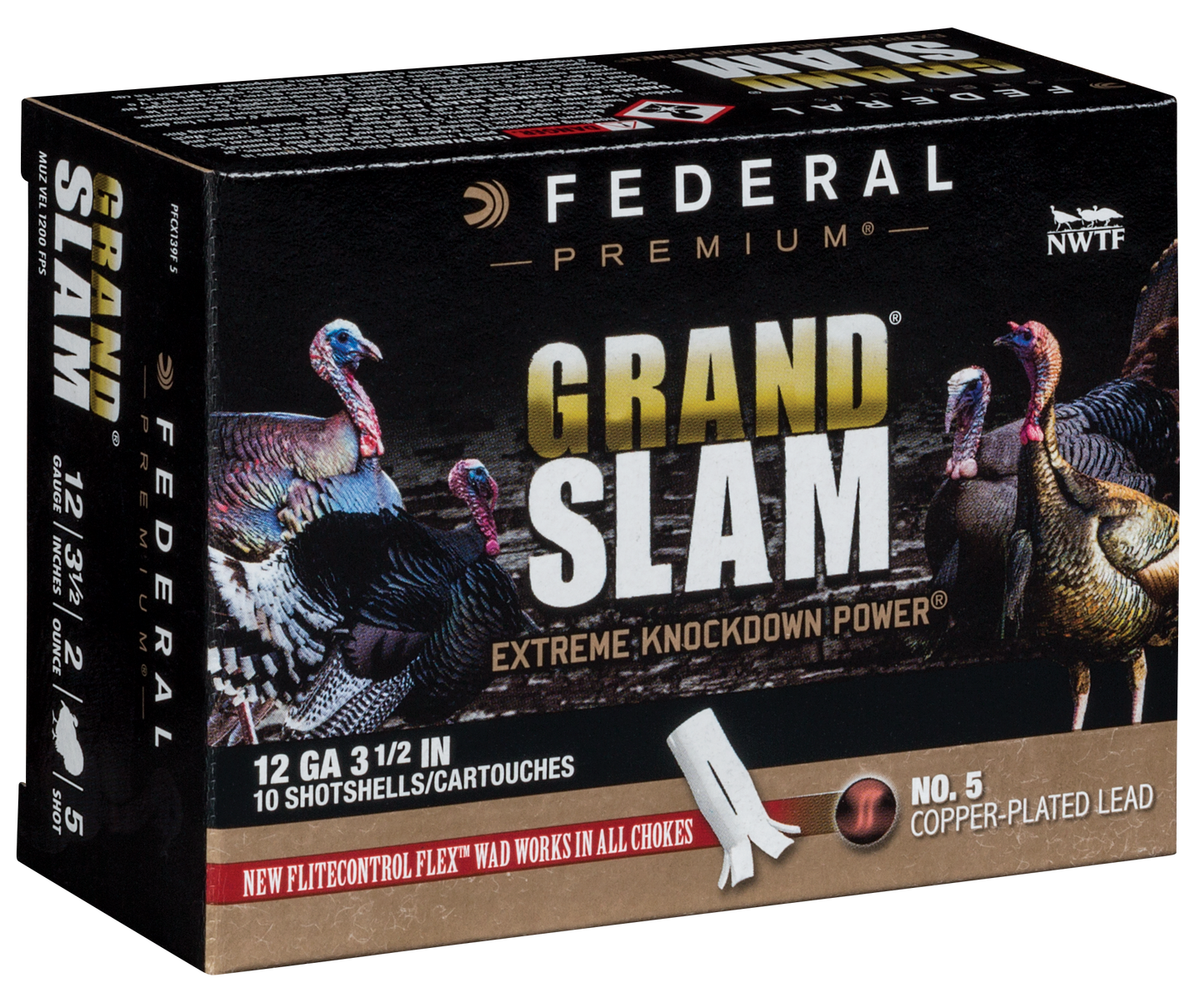 Federal Grand Slam, Fed Pfcx139f5 Grslam     12 3.5 2oz  Tky     10/25