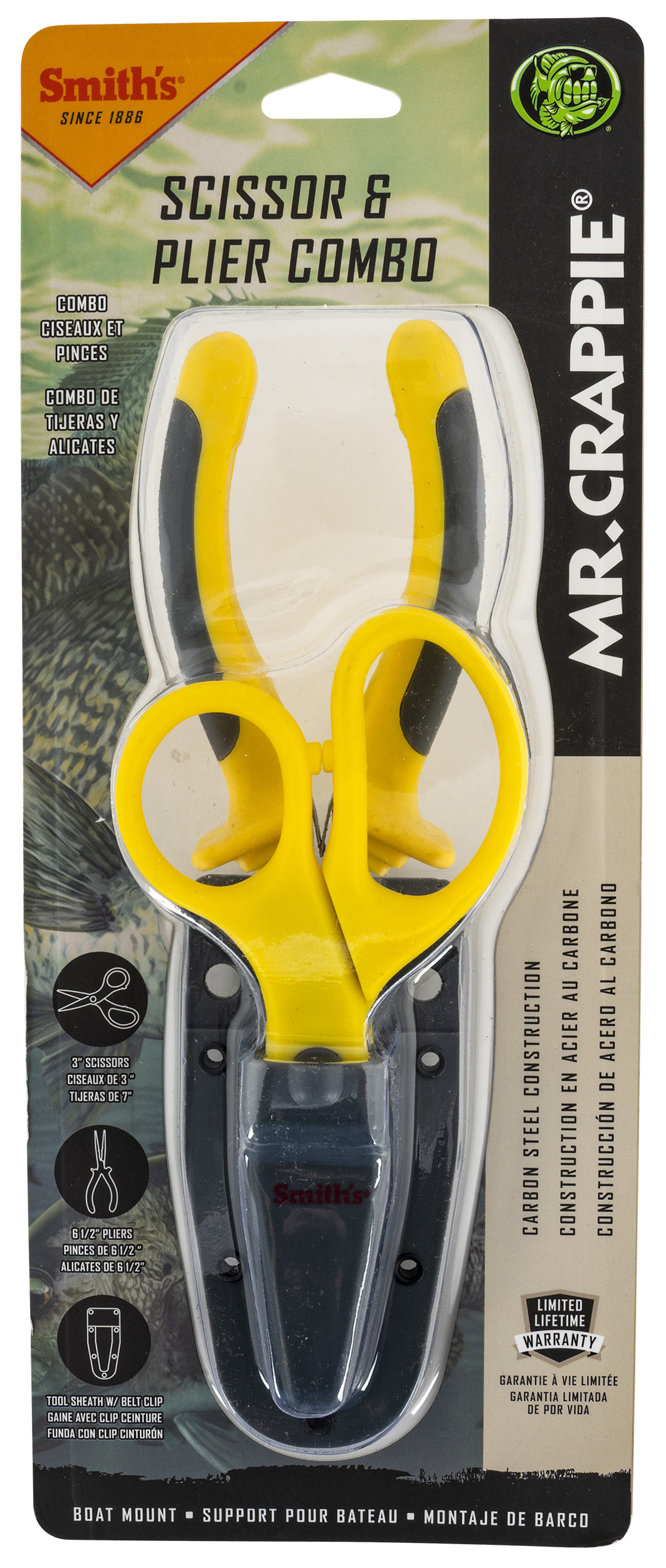 Smiths Products Mr. Crappie, Smiths 51297 Mr Crappie Pliers & Scissor Combo