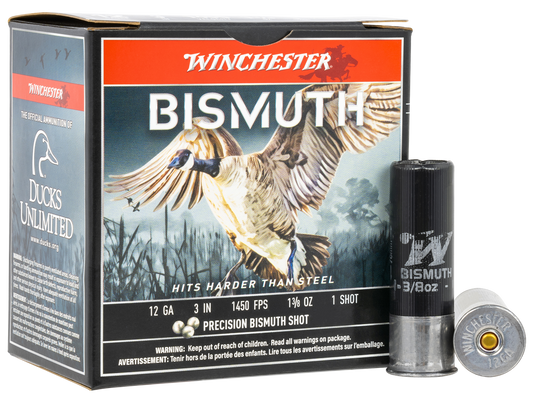 Winchester Ammo Bismuth, Win Swb1231   12ga 3 #1 Bismuth 1 3/8        25/10