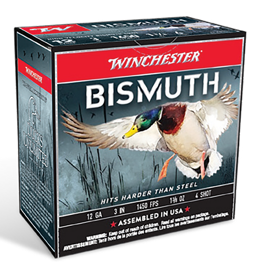 Winchester Ammo Bismuth, Win Swb1234   12ga 3 #4 Bismuth 1 3/8        25/10