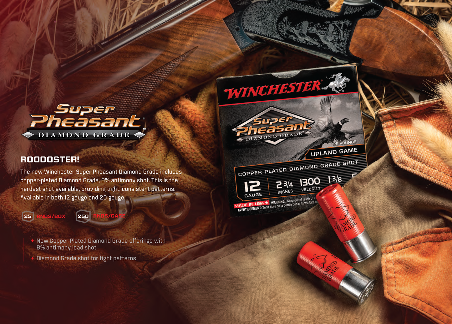 Winchester Ammo Super Pheasant, Win Spdg125  Sup Phsnt Dmnd Grd              25/10