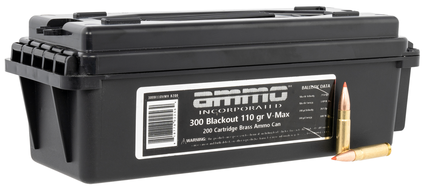 Ammo Incorporated Signature, Ammoinc 300b110vmx-b200   300bo  110 Vmax    200/6