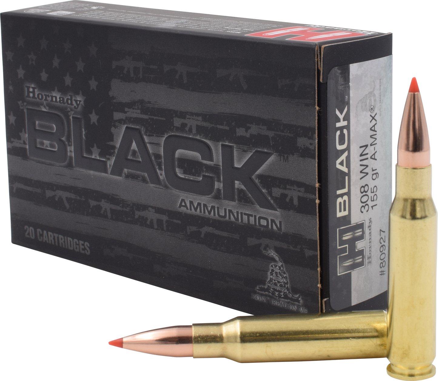 Hornady Black, Horn 80927  Black     308     155 Amax       20/10